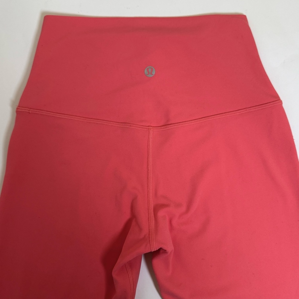 Lululemon Align High Rise Leggings Pink Coral Size 4 - Picture 4 of 7